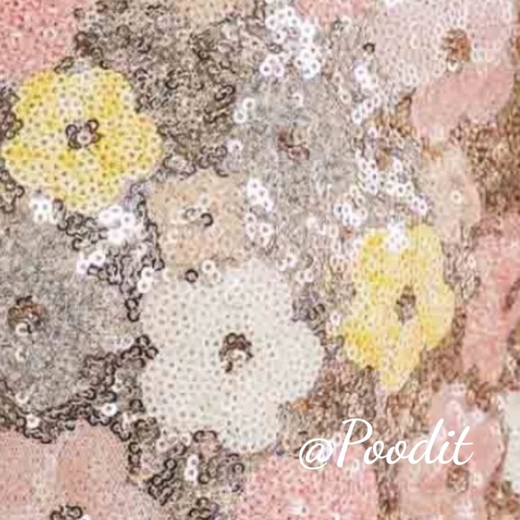 FATE floral sequin tunic mini dress size SMALL - Picture 4 of 4